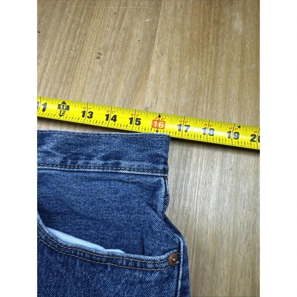 Levi's 505 Regular Fit Straight Leg Jeans Men's 34x34 (33x32) Dark Wash Denim